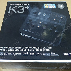 [팝니다] CREATIVER 크리에이티브 Sound Blaster 사운드블라스터 K3+ (오디오인터페이스)