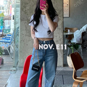 마리마켓 로얄크롭티 블랙/화이트