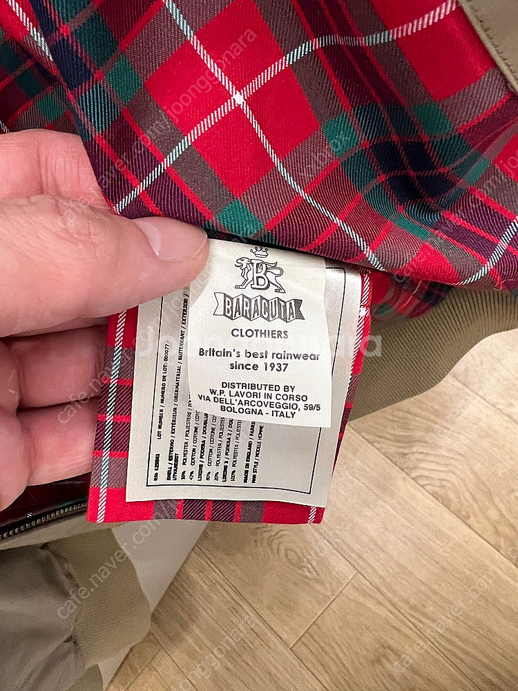 새상품 바라쿠타 BARAUTA G9 CLASSIC HARRINGTON TAN 44 사이즈--5