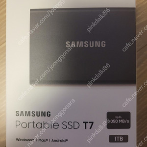 삼성 포터블 SSD외장하드 1TB
