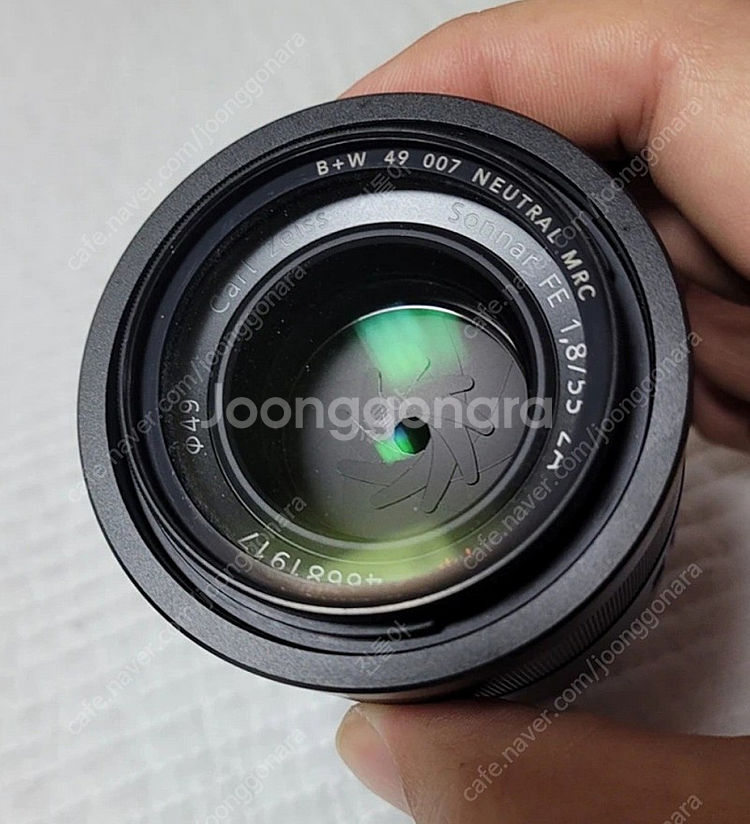 sony 소니 55.8 자이즈 55mm F1.8 풀박스 필터포함--3