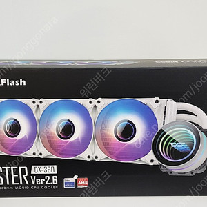 다크플래쉬 트위스터 DX-360 V2.6 ARGB화이트 수냉쿨러 새제품.