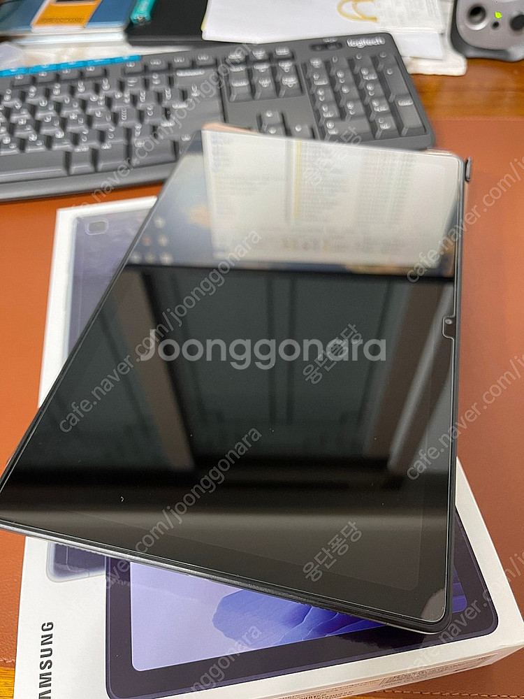 갤럭시탭 A7 본체, 박스 있음, 글라스 보호필름 2장...--2