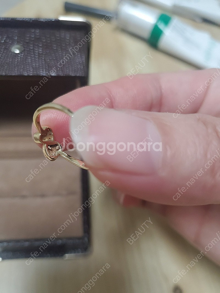 14k루이비통 반지 하트반지--6