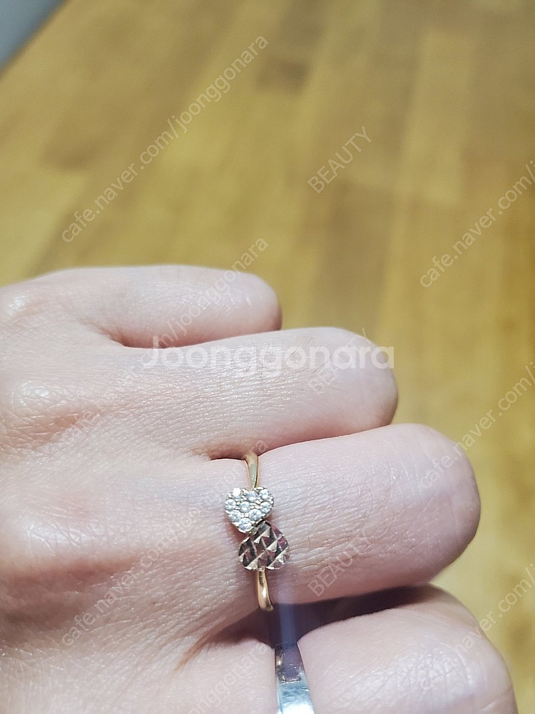 14k루이비통 반지 하트반지--7