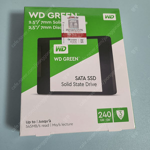 [새상품 ]WD GREEN SSD 240GB