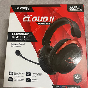 하이퍼엑스 클라우드2 hyperx cloud2 팝니다.(1회착용)