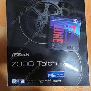 8700k(뚜따)+Z390 Taichi 팝니다.(풀박,택포)