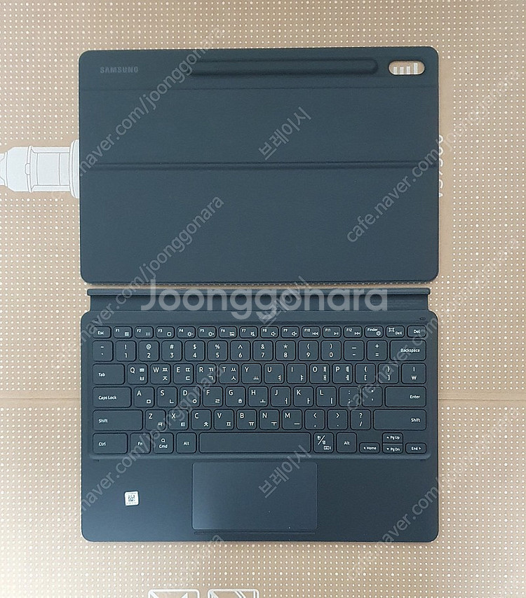 삼성전자 갤럭시 탭S7+ 키보드 북커버 EF-DT970...--0