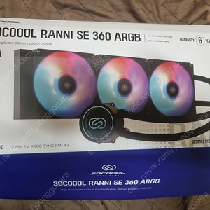 쓰리알시스템 Socoool 쿨러 WHITE 라니 SE 360 ARGB