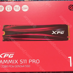 ADATA XPG GAMMIX S11 Pro 1TB nvme 팝니다