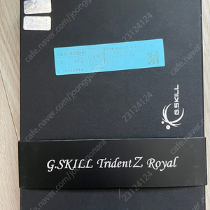 GSKILL tridentZ Royal DDR4-3200 CL14 실버 32G(8x4)