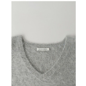NOTHING WRITTEN MY BRAND Sienna v-neck short sleeve knit (Gray)
