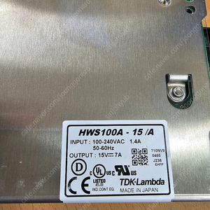 파워서플라이 TDK Lambda HWS100A 24A, 15A