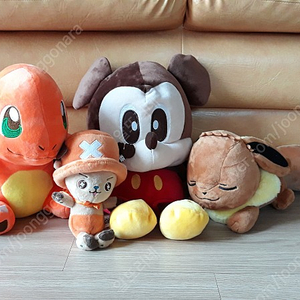 완구 인형 원피스 공룡 너구리 장난감 3종