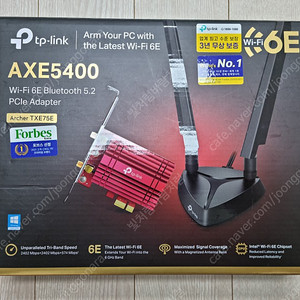 TP-LINK AXE5400 Wi-Fi 6E 블루투스 무선랜카드 팝니다.