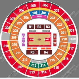 판매 KBL 5/1 4차전 SKvsKGC R1 2연석 홈벤치뒷자리 양도