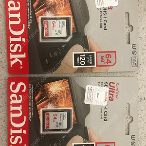 Sandisk 64기가 2개 일괄(택포25000) 메모리카드 새상품