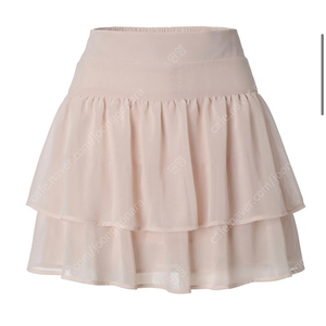 쓰리타임즈 스완 쉬폰 스커트 S swan chiffon skirt 핑크