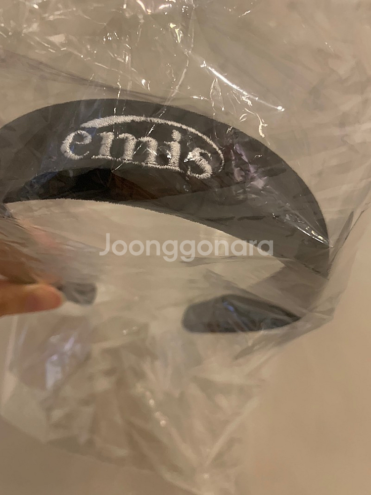 이미스 머리띠 블랙 이미스 헤어밴드 뉴로고 블랙--1