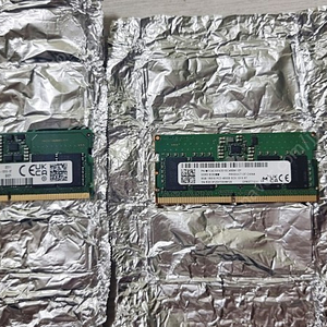 노트북 램 DDR5-4800 8기가 2개 팝니다