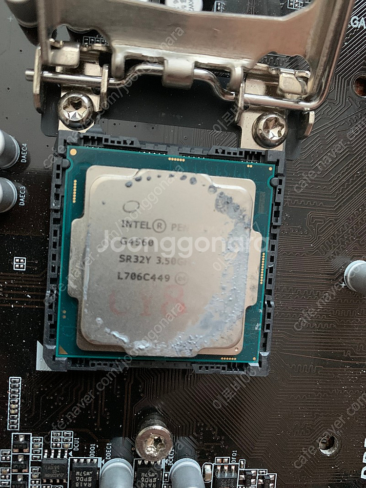 CPU G4560 팬티엄 7세대 H110보드(불량같음)...--1