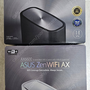 [대구] 아수스 ASUS AX6600 Zenwifi XT8 풀박 화이트&블랙 2대