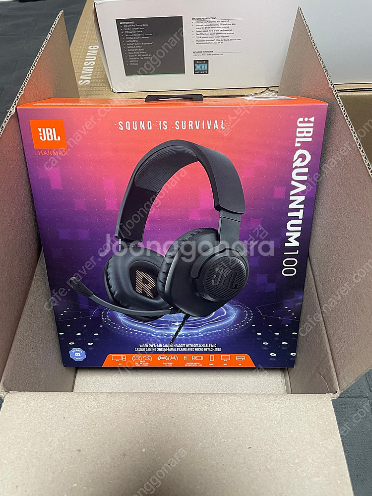JBL 퀀텀100 QUANTUM 100 헤드셋 미개봉 ...--0