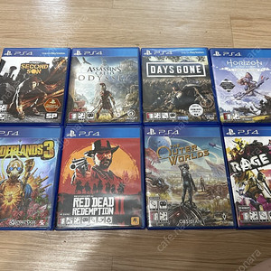 Ps4)세컨드썬/어쌔신오디세이/호라이즌제로던/보더랜드3