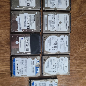 노트북용 500GB HDD 9개 일괄