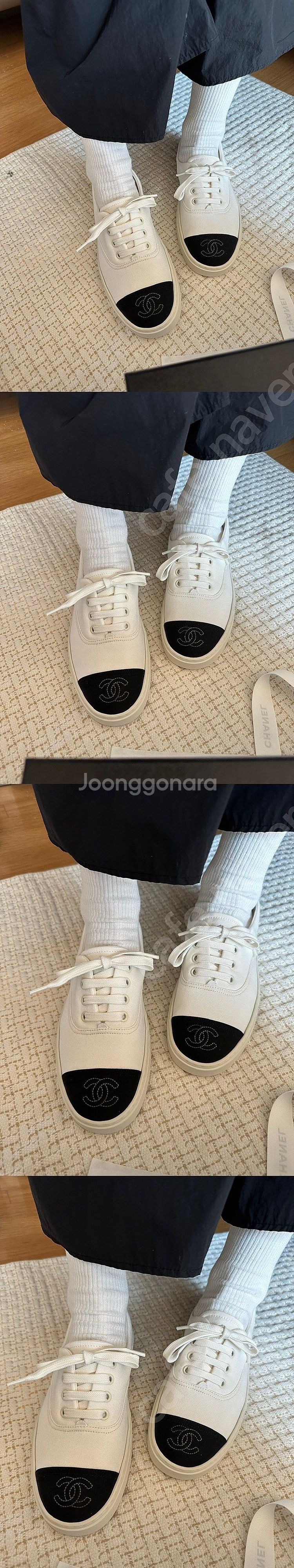 샤넬 스니커즈 샤넬 운동화 37.5 배송비 포함가격 입--6