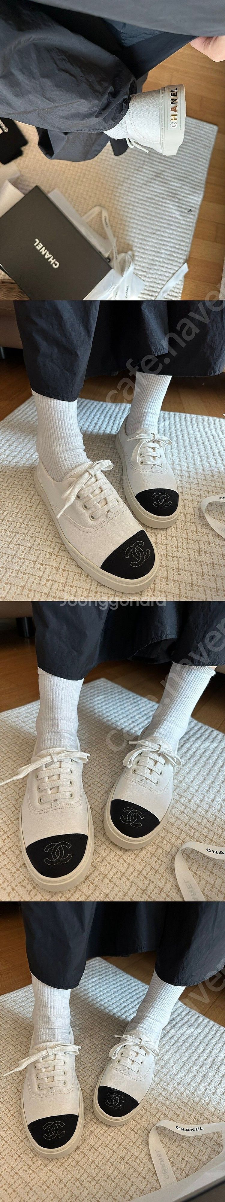 샤넬 스니커즈 샤넬 운동화 37.5 배송비 포함가격 입--7