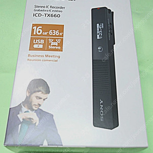 소니 ICD-TX660 초소형 고성능 녹음기 (32년 2월 구매품)