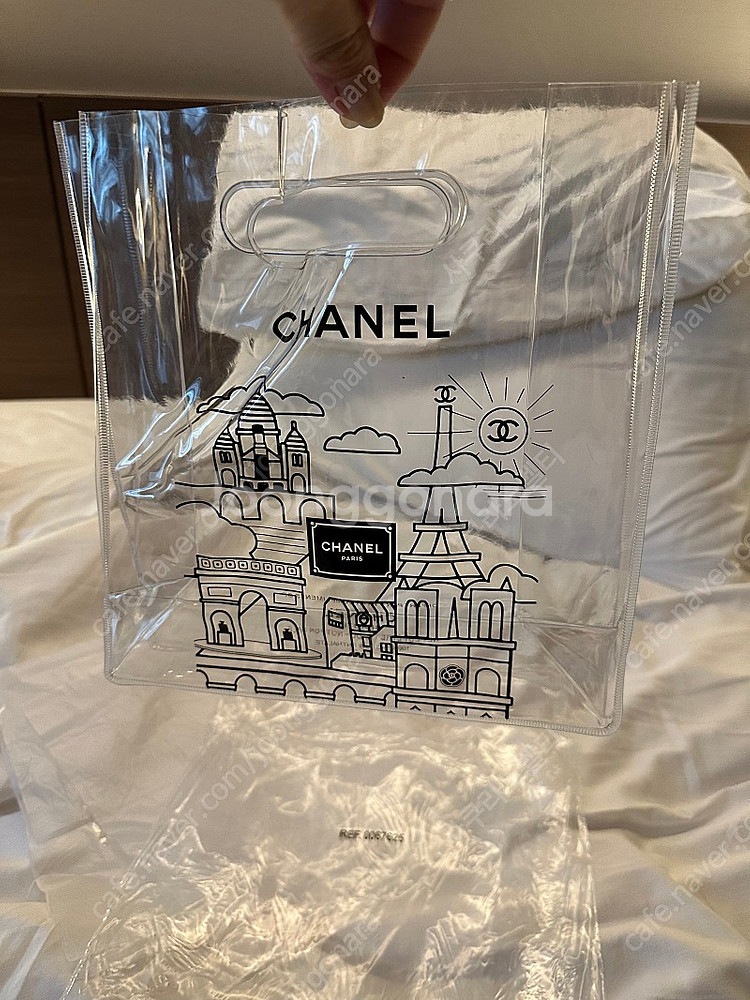 샤넬 pvc 투명 미니백 에코백--1