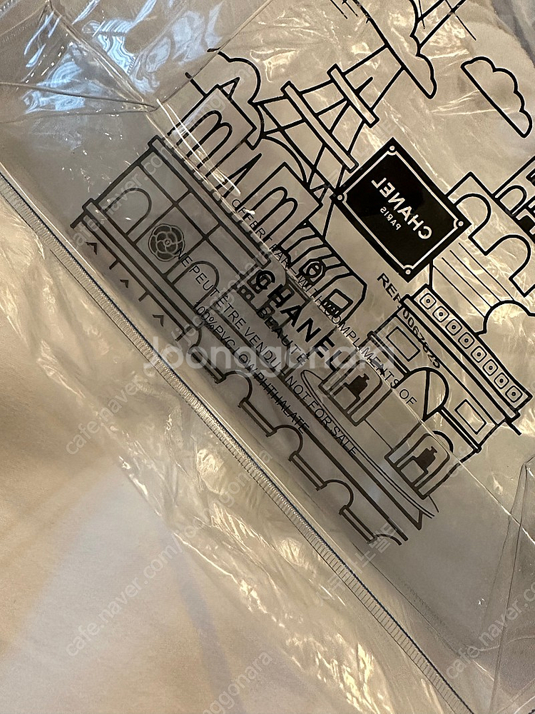 샤넬 pvc 투명 미니백 에코백--2