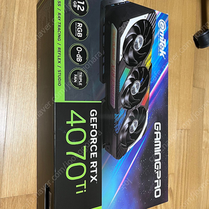 rtx 4070ti 이엠텍 게이밍프로 팝니다