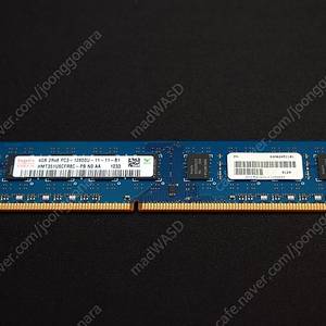 데스크탑용 하이닉스 DDR3 4GB PC3-12800 양면 메모리 1개