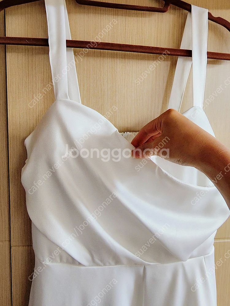 셀프 웨딩드레스(쉬폰 시스루 결혼 신부 예식 예복)--9