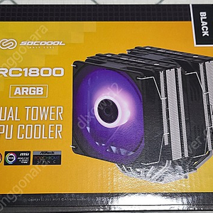 3rsys rc1800 argb 공랭쿨러 블랙 새제품 팝니다.