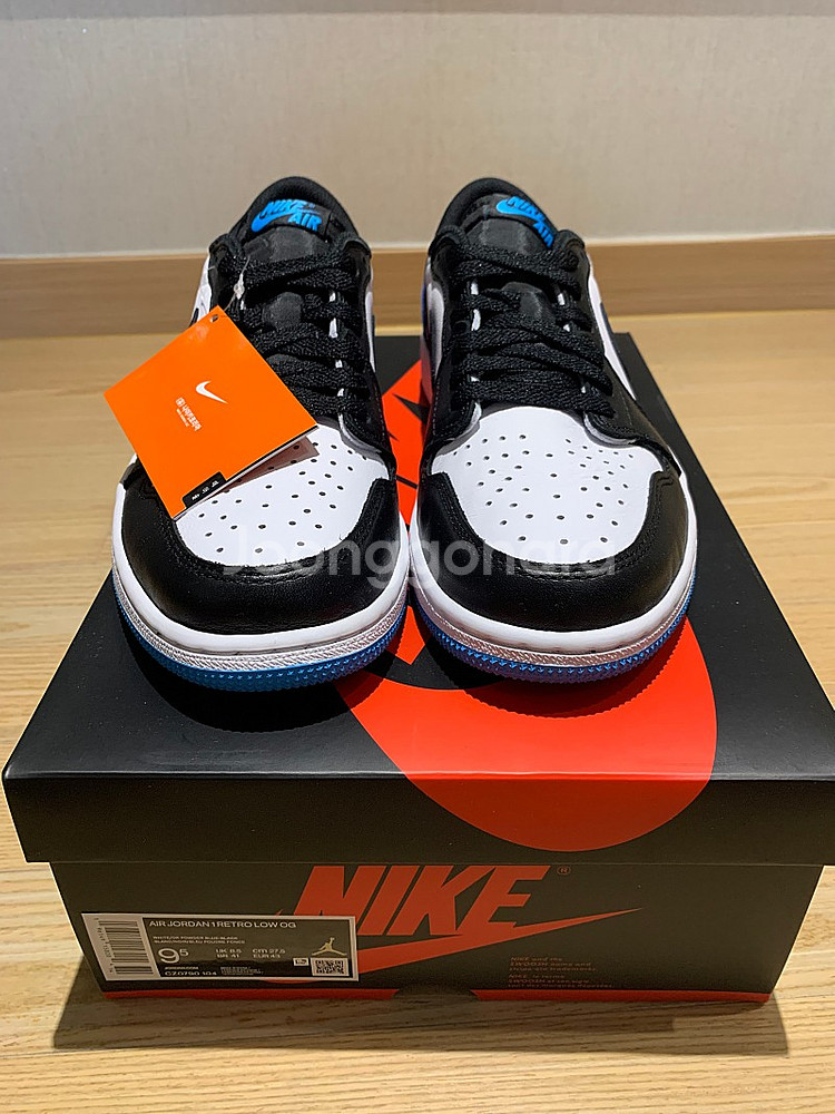 조던 1 로우 파우더블루 275 팝니다--1