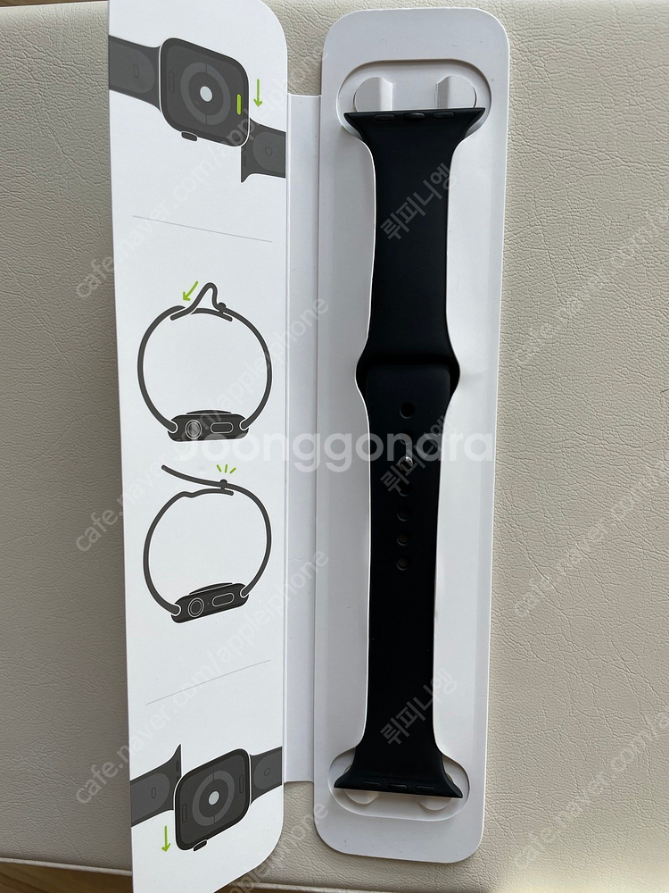 [팝니다][정품] 애플워치 에르메스 스포츠 밴드(누아르_45mm)--1