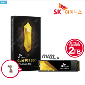 SK하이닉스 GOLD P31 NVMe SSD 2TB [M2고정나사] 미개봉 팝니다