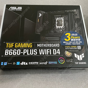 ASUS TUF Gaming B660-PLUS WIFI D4 인텍앤컴퍼니