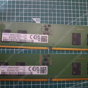 삼성 램 DDR5 PC5-38400 4800 8G 8GB * 2개 = 16GB RAM