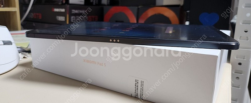 미패드5 블랙 6+128gb 정품펜+케이스 박스o--3