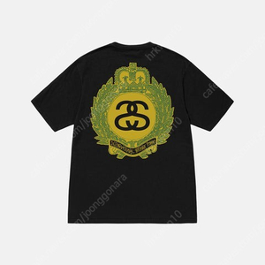 스투시 크라운 티셔츠 CROWN WREATH PIGMENT DYED TEE 라지 새상품