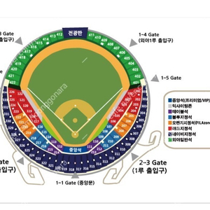 [프로야구] 5월 13(토) 두산 vs 기아 1루 응원석(2연석) 정가 양도 합니다