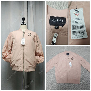 (정품/새상품) 게스 여성 비딩스타 패딩 봄버 자켓