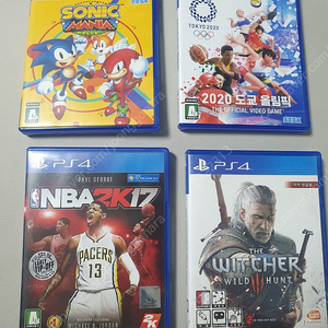 [ps4] 소닉매니아, 도쿄올림픽, 위쳐3, nba2k17 팝니다