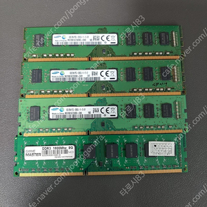 컴퓨터 램 RAM DDR3 8G 4개 일괄 택포 5.9만 (2g 2개 포함)